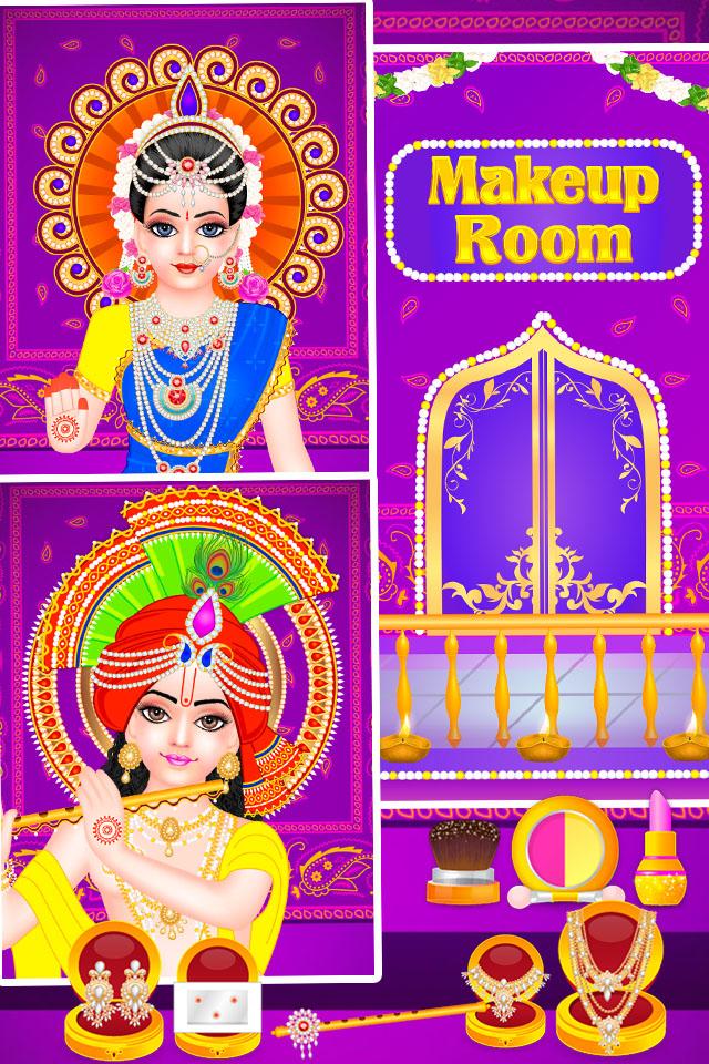 اسکرین شات 2 بازی Lord Radha Krishna Live Temple