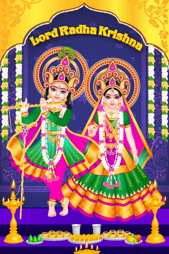 اسکرین شات 1 بازی Lord Radha Krishna Live Temple