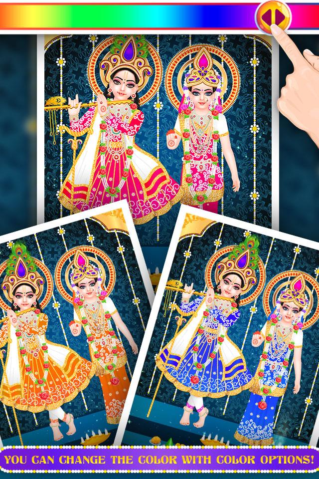 اسکرین شات 4 بازی Lord Radha Krishna Live Temple