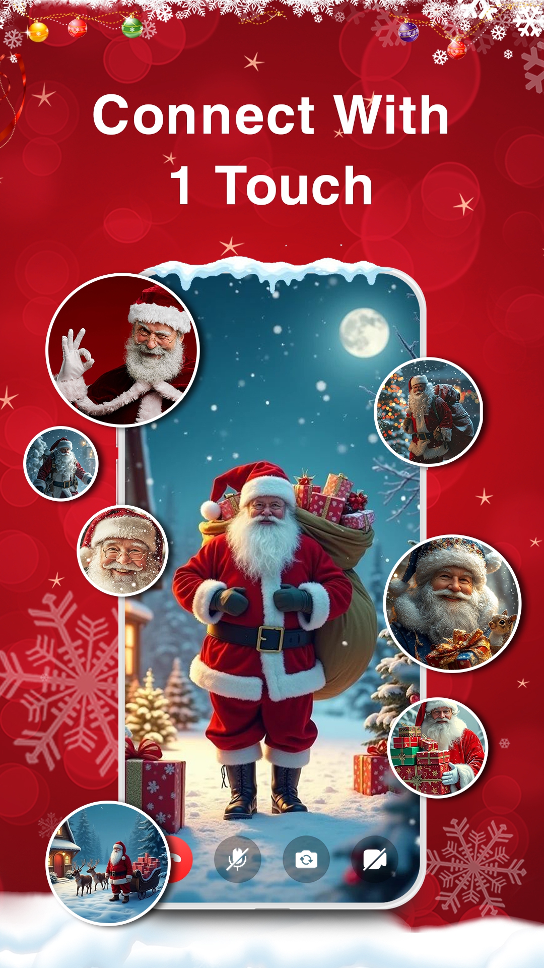 اسکرین شات 3 برنامه Santa Claus Call - Santa Prank