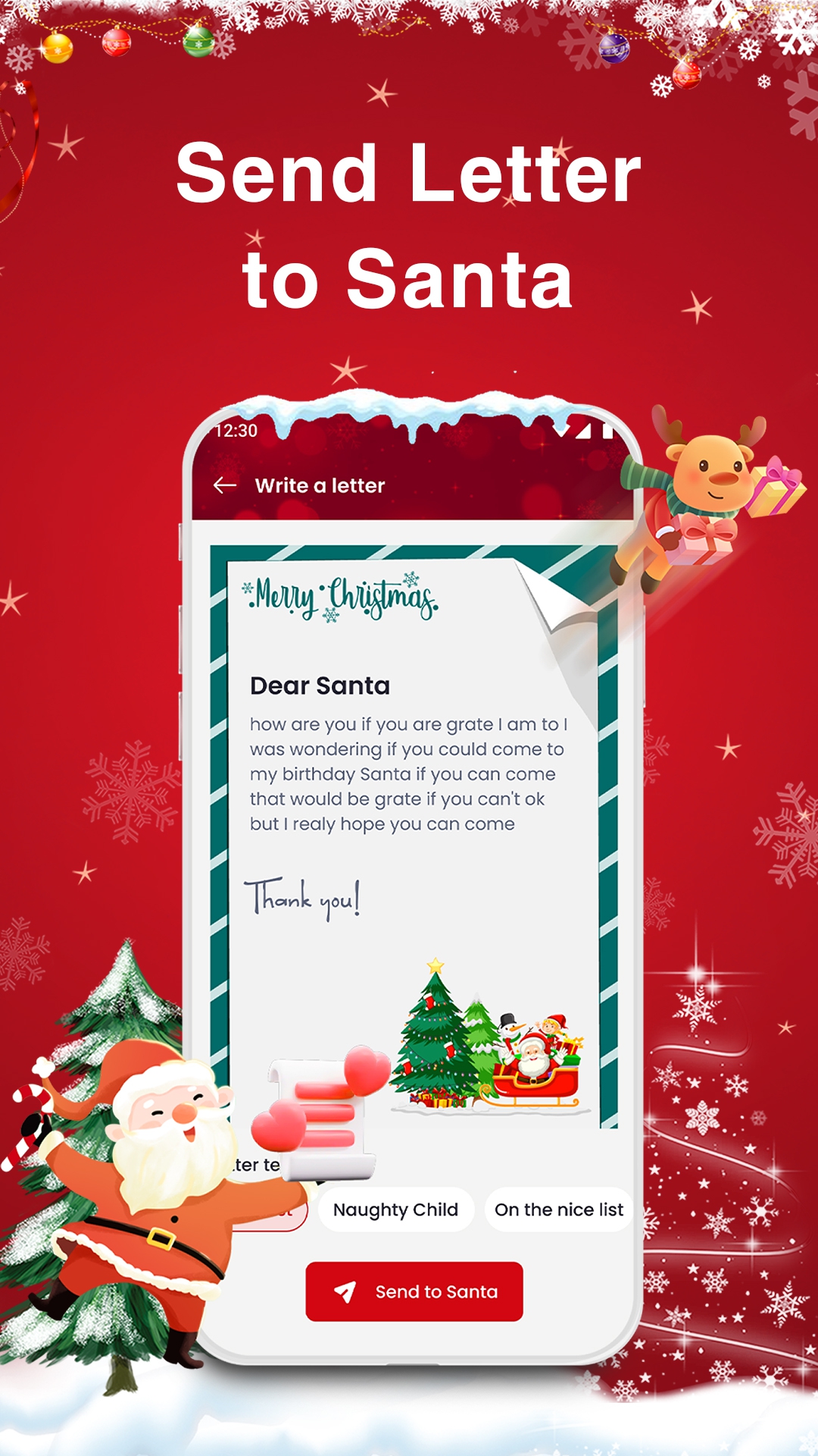 اسکرین شات 4 برنامه Santa Claus Call - Santa Prank