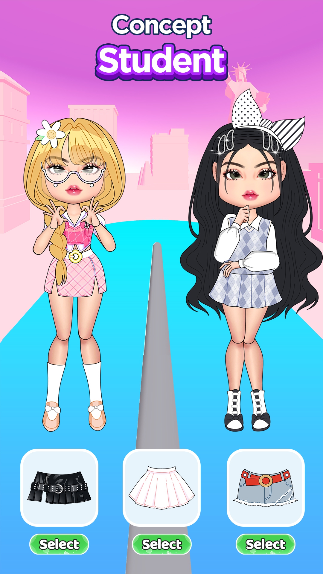اسکرین شات 1 بازی Catwalk Show: Dress Up Battle