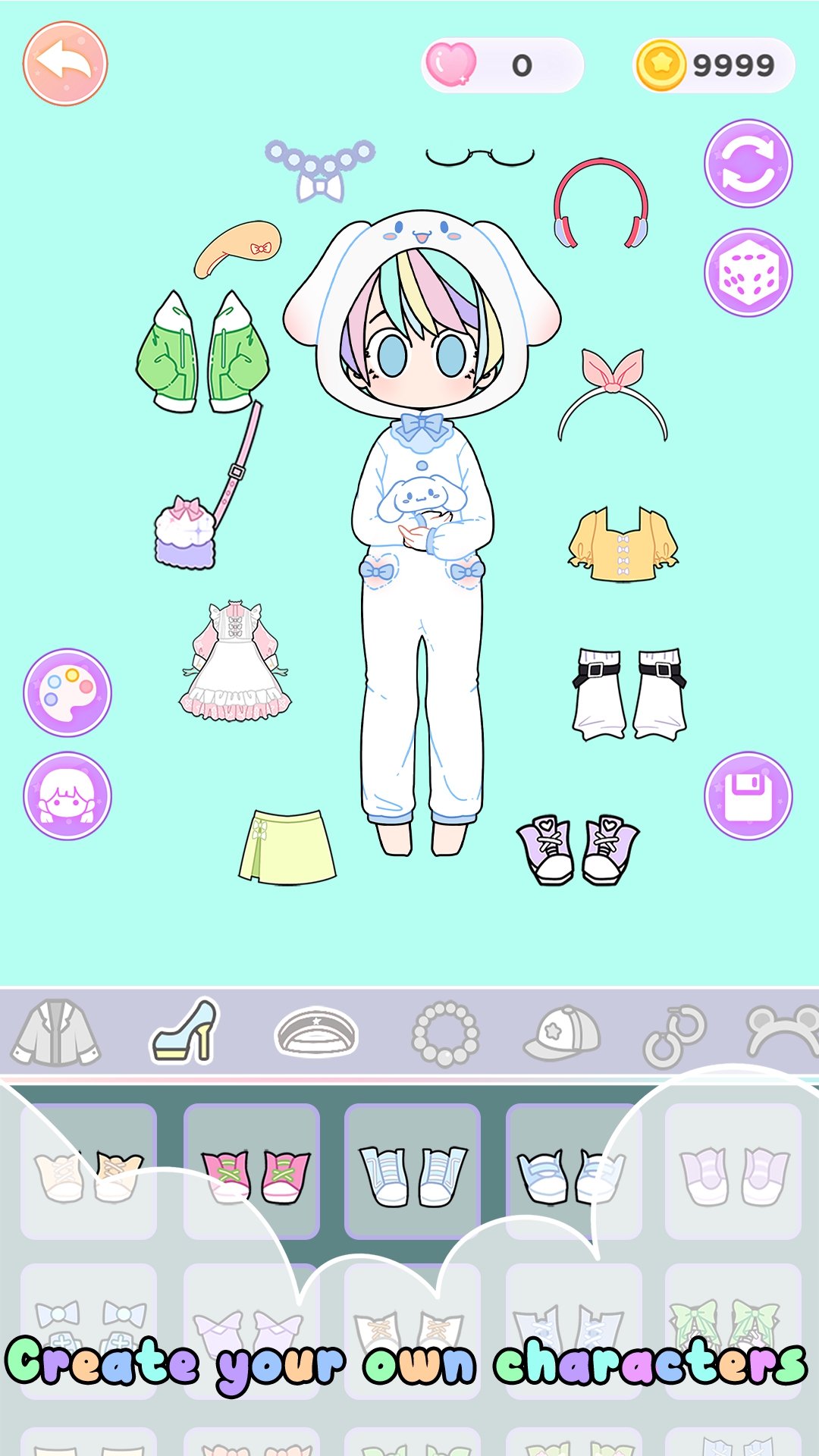 اسکرین شات 8 بازی DIY Anime Doll: Dress Up Game