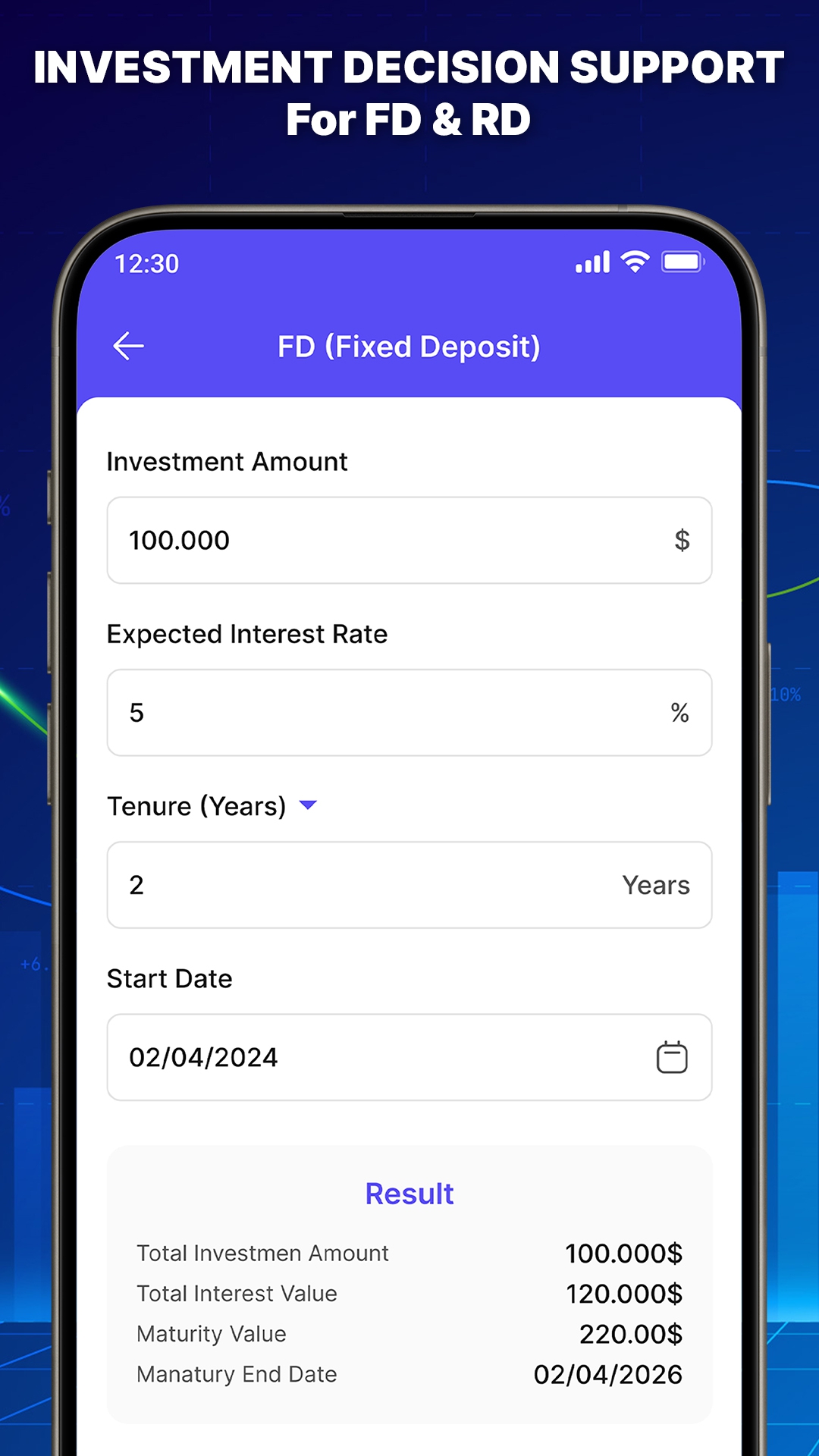 اسکرین شات 4 برنامه EMI Loan Calculator - Mortgage