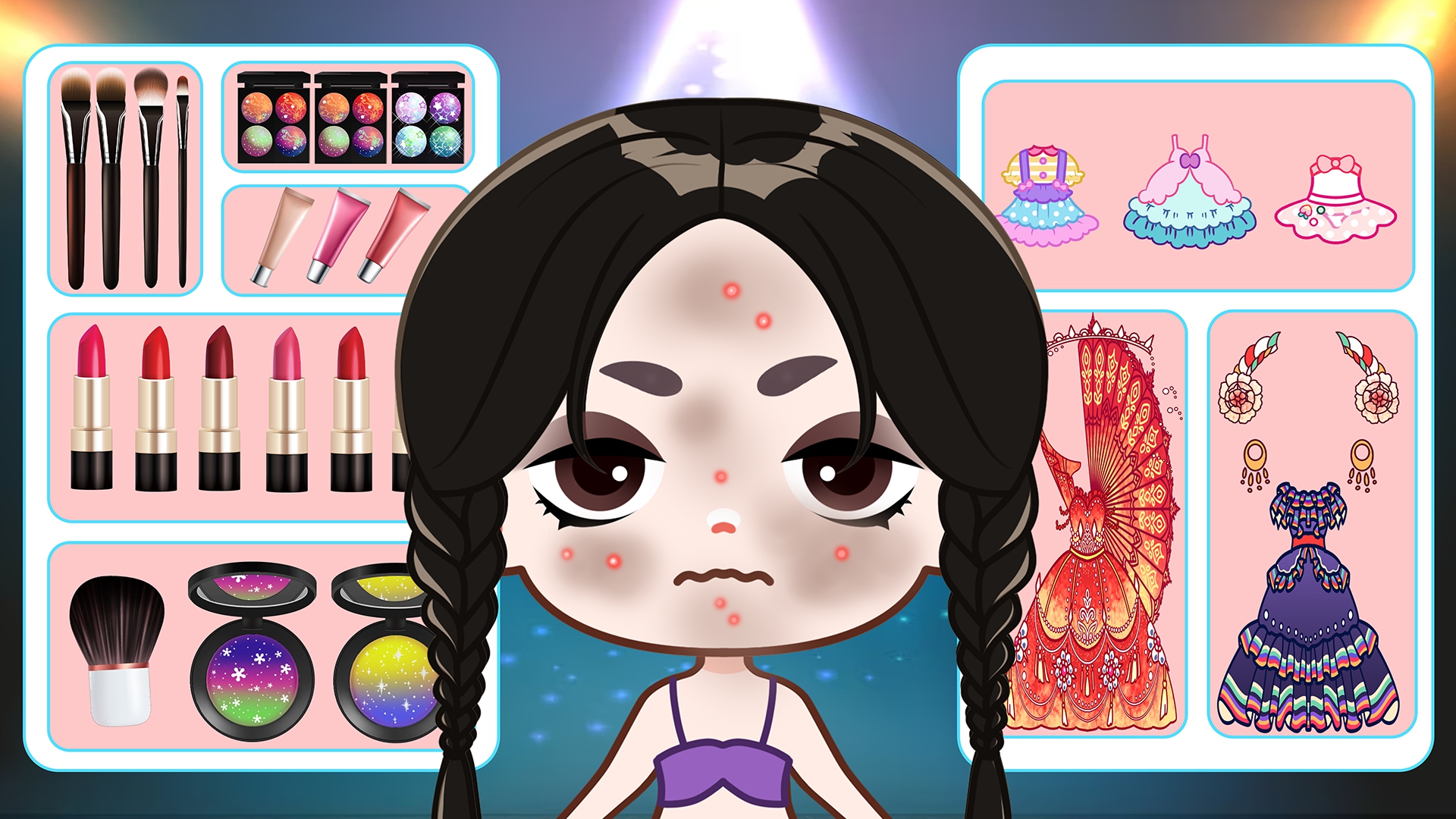 اسکرین شات 1 بازی DIY Paper Doll: Make Up ASMR