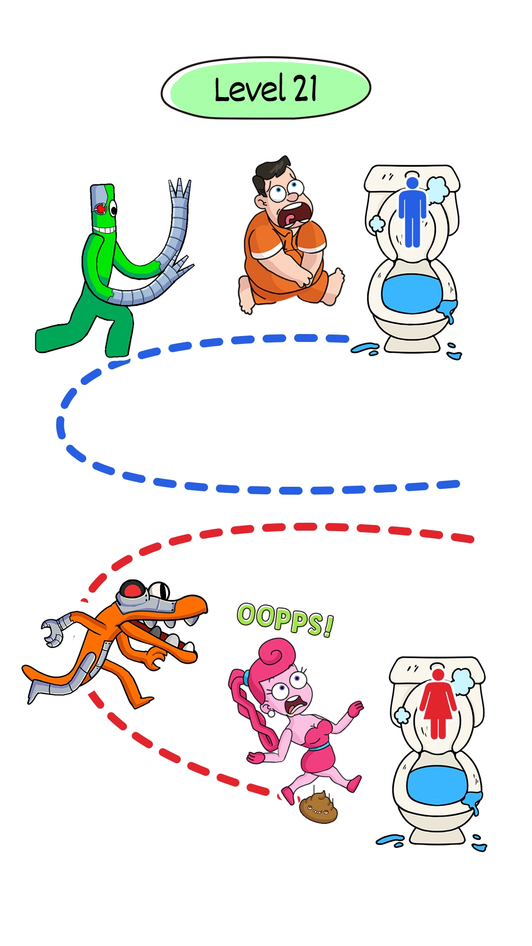اسکرین شات 3 بازی WC Rush Run: Draw to Pee