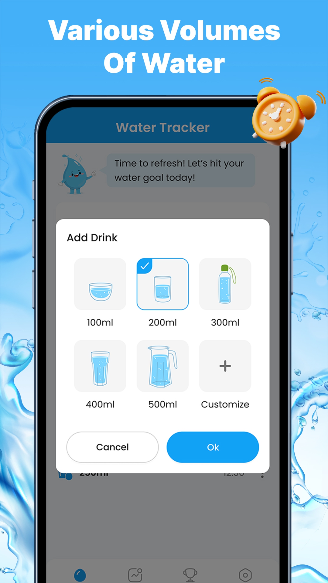 اسکرین شات 4 برنامه Water Tracker - Hydration