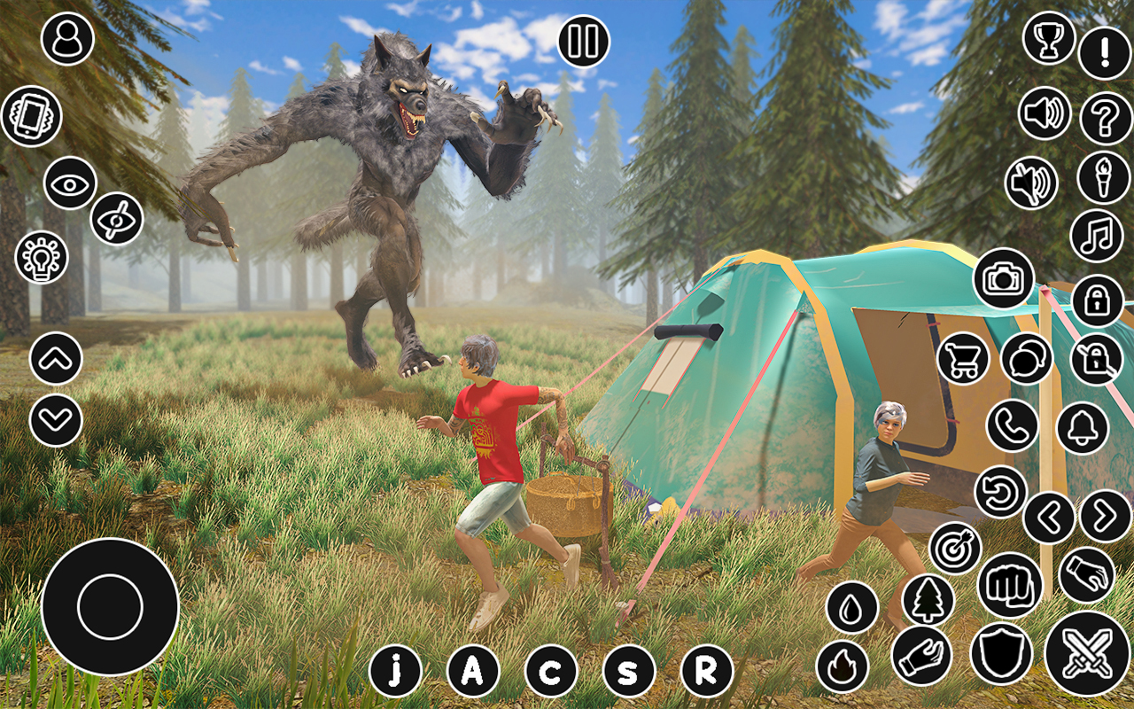 اسکرین شات 1 بازی Wild Forest Werewolf Games 3D