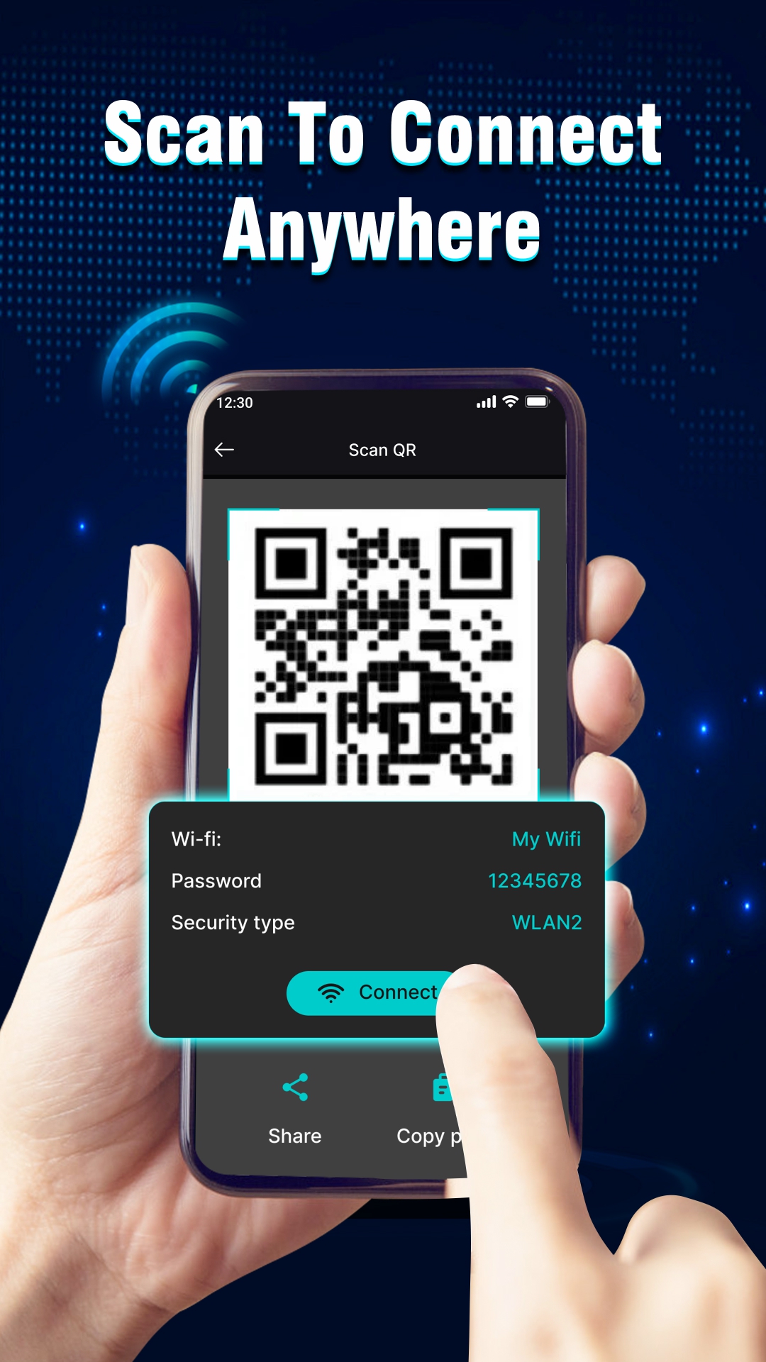 اسکرین شات 1 برنامه Show Wifi Password - Wifi Key