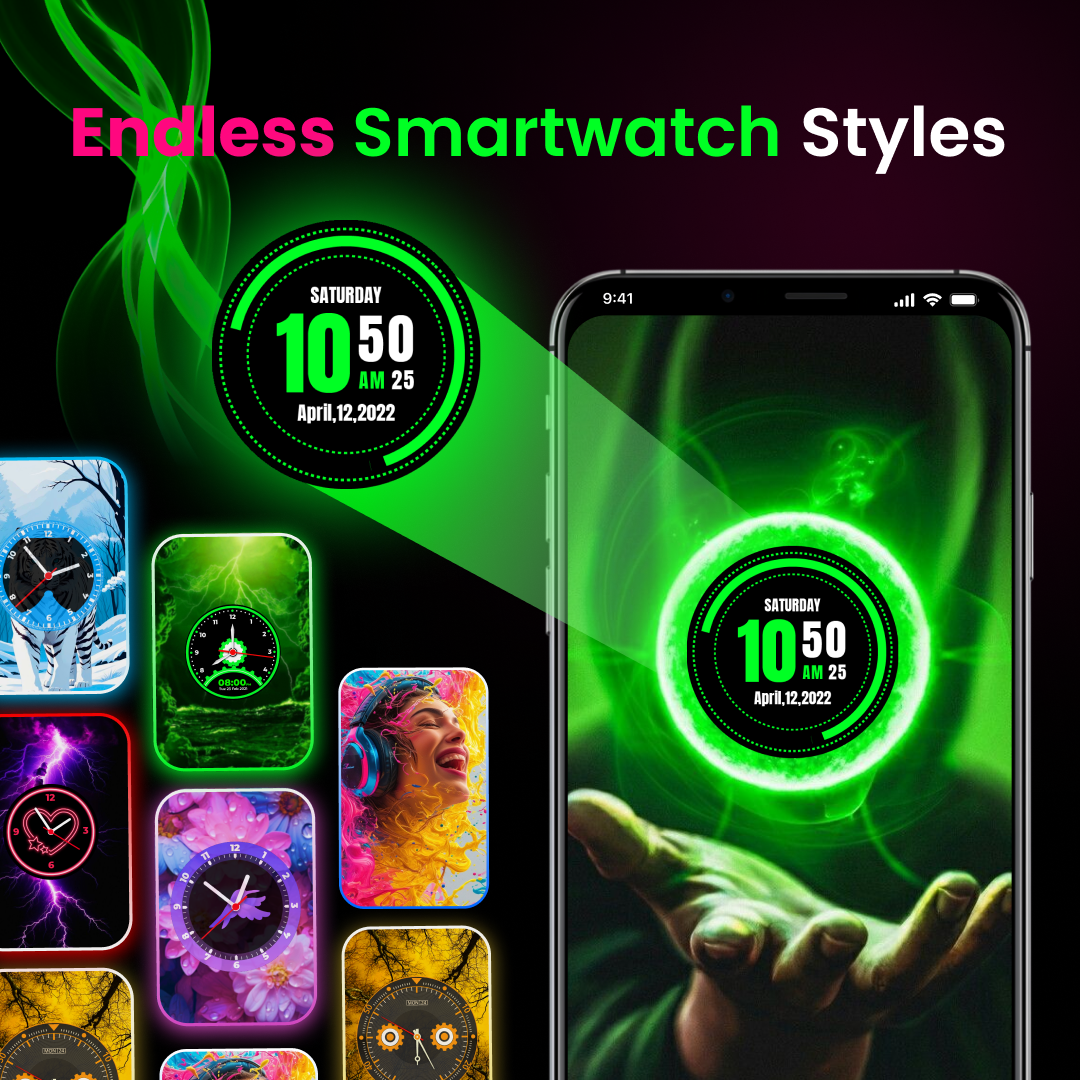 اسکرین شات 1 برنامه Smart Watch Wallpaper HD