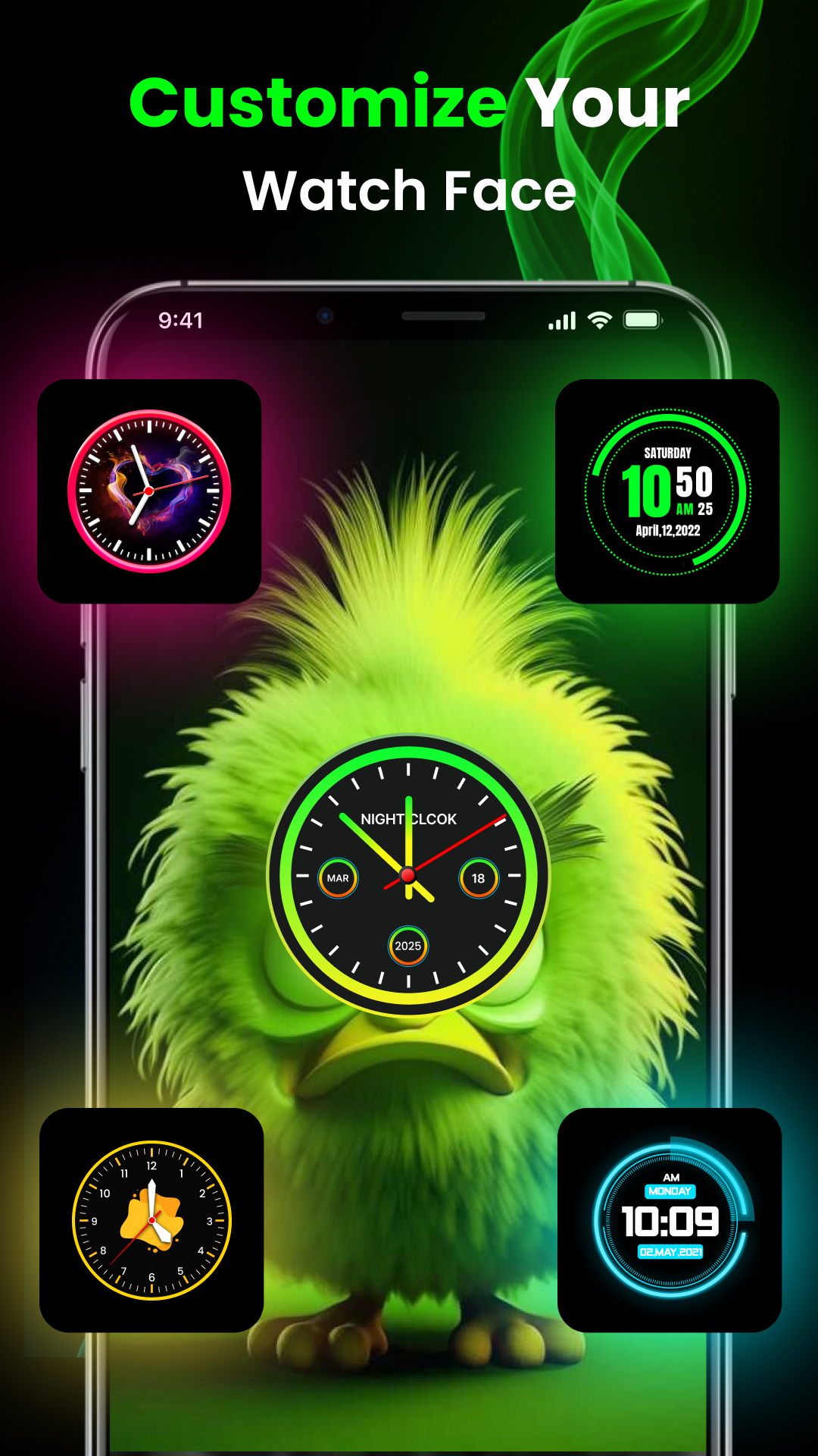 اسکرین شات 2 برنامه Smart Watch Wallpaper HD