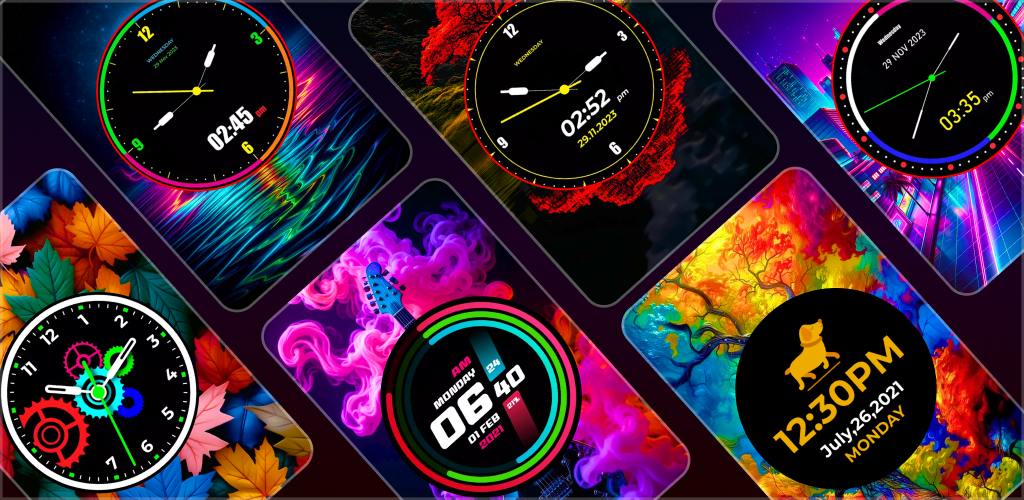 اسکرین شات 2 برنامه Smart Watch Wallpaper HD