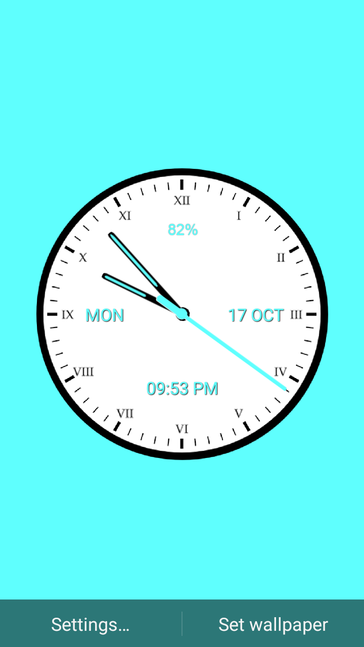 اسکرین شات 3 برنامه Analog Clock