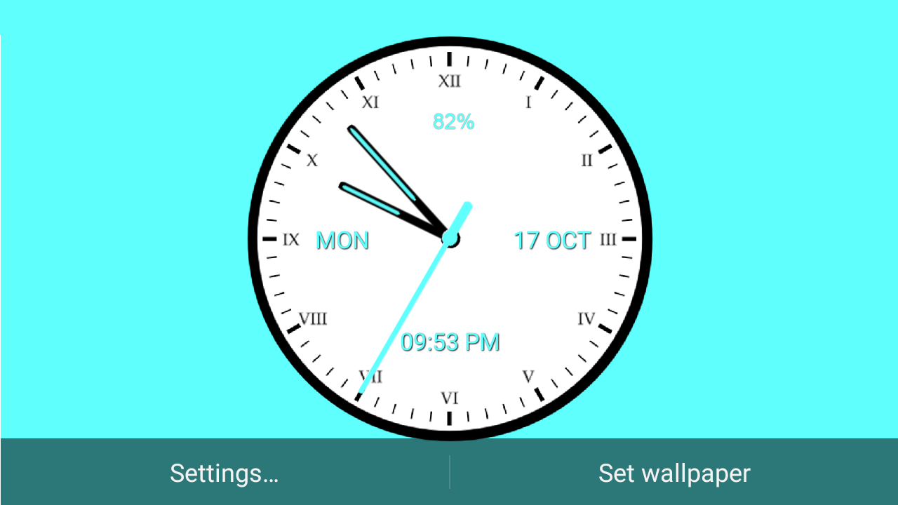 اسکرین شات 4 برنامه Analog Clock
