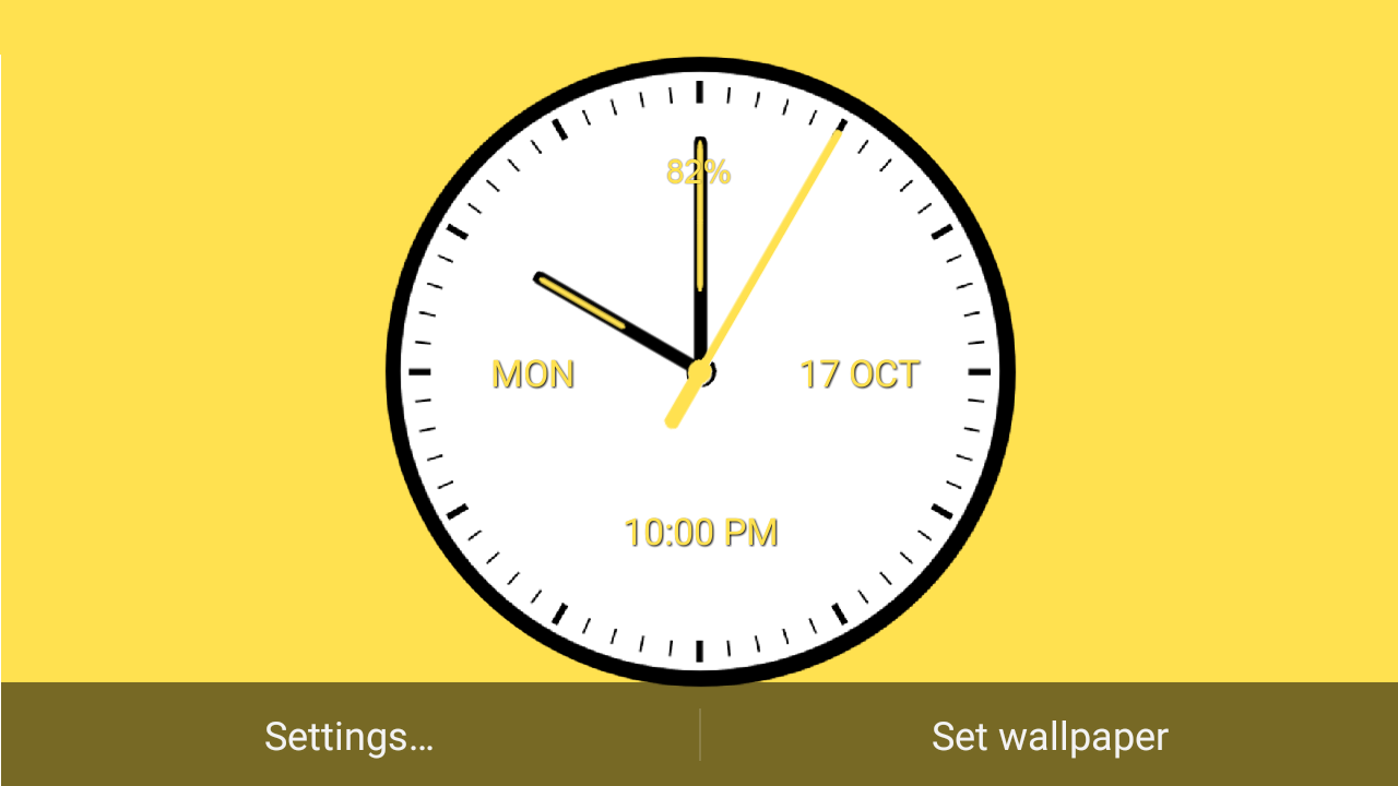 اسکرین شات 8 برنامه Analog Clock