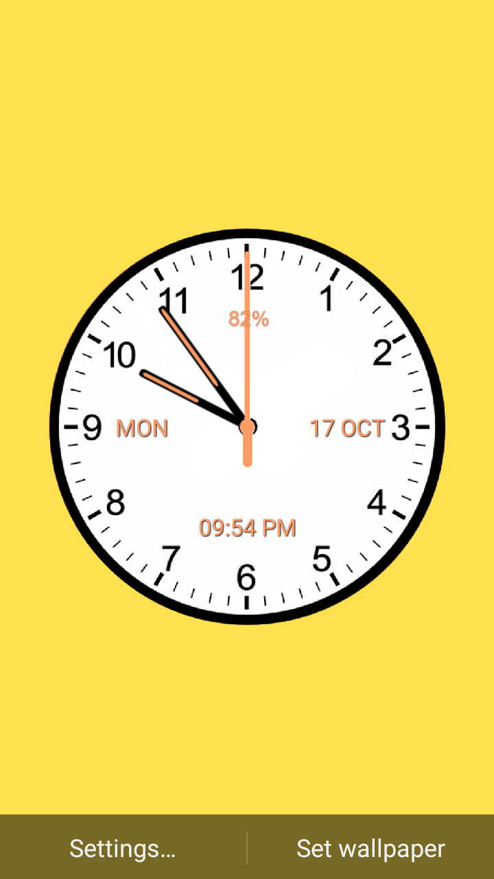 اسکرین شات 7 برنامه Analog Clock Classic
