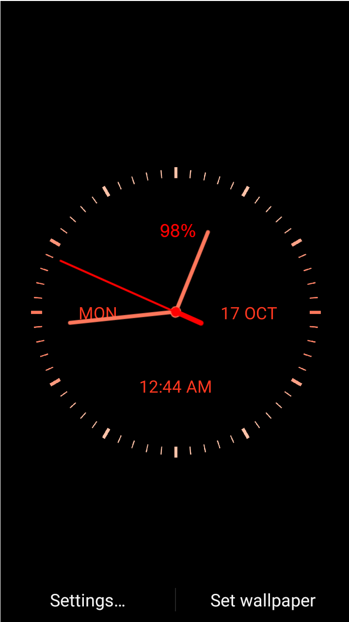اسکرین شات 7 برنامه Analog Clock Live Wallpaper