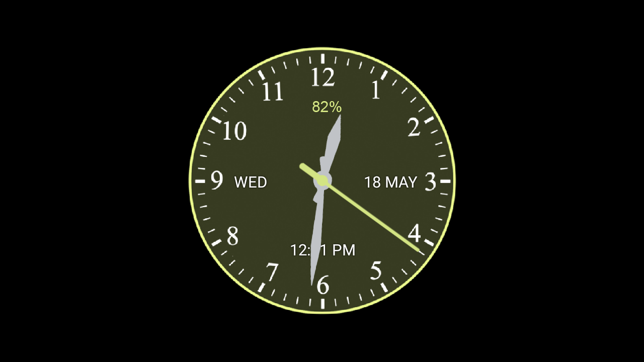 اسکرین شات 8 برنامه Analog Clock Wallpaper