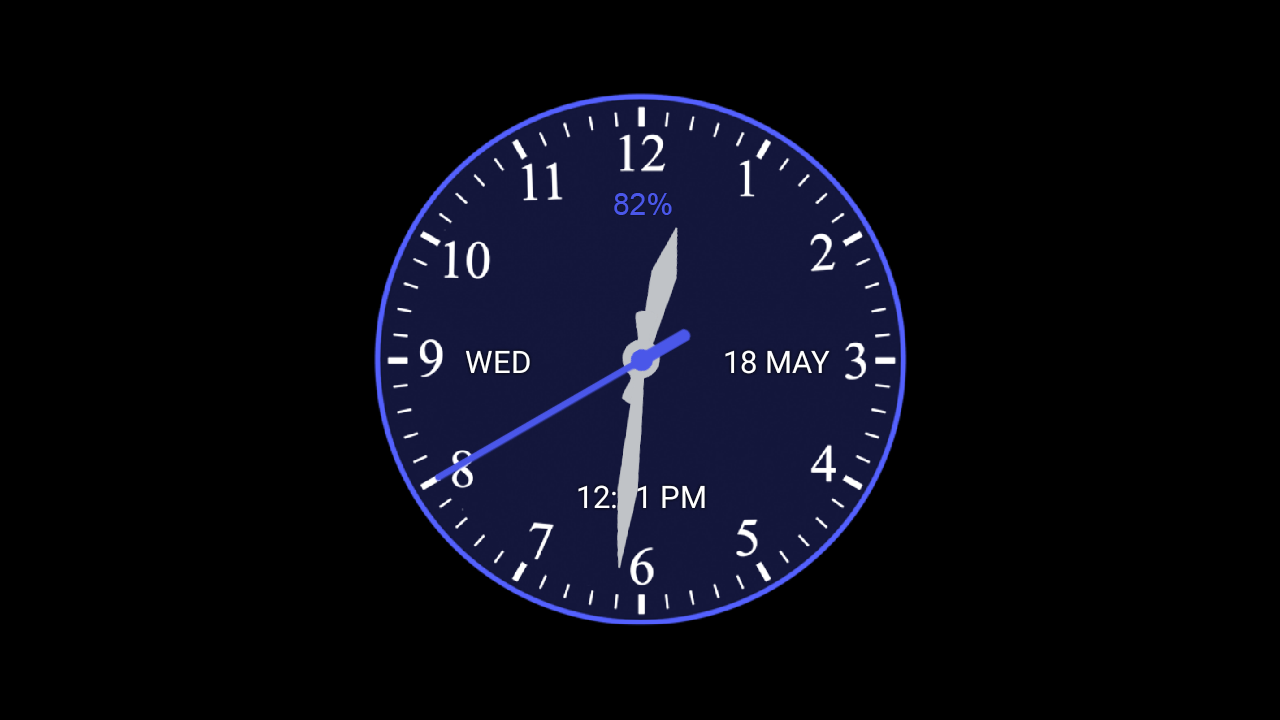 اسکرین شات 4 برنامه Analog Clock Wallpaper