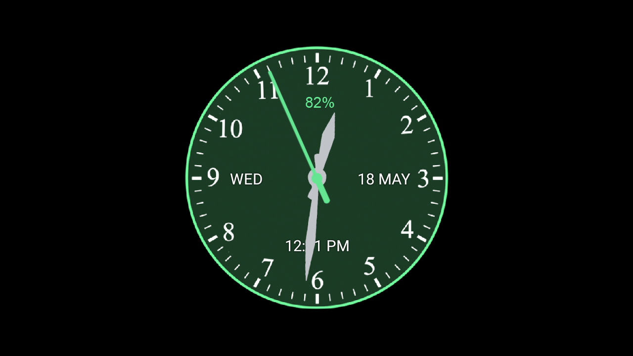 اسکرین شات 6 برنامه Analog Clock Wallpaper