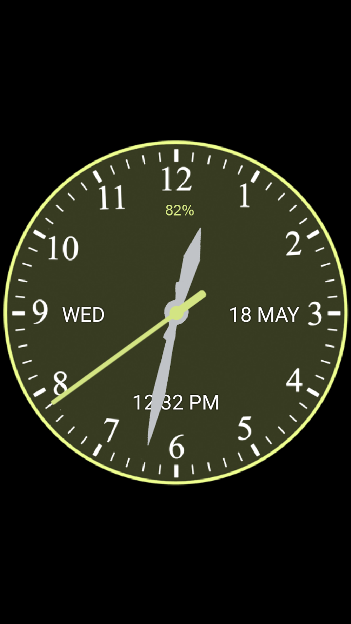 اسکرین شات 7 برنامه Analog Clock Wallpaper