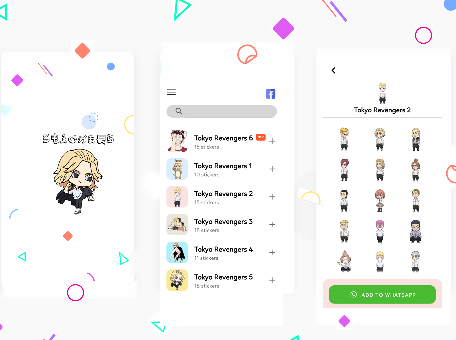 اسکرین شات 1 برنامه Tokyo Revengers Stickers