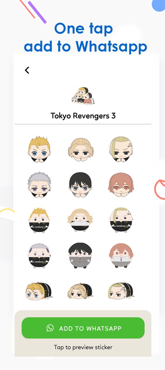 اسکرین شات 4 برنامه Tokyo Revengers Stickers