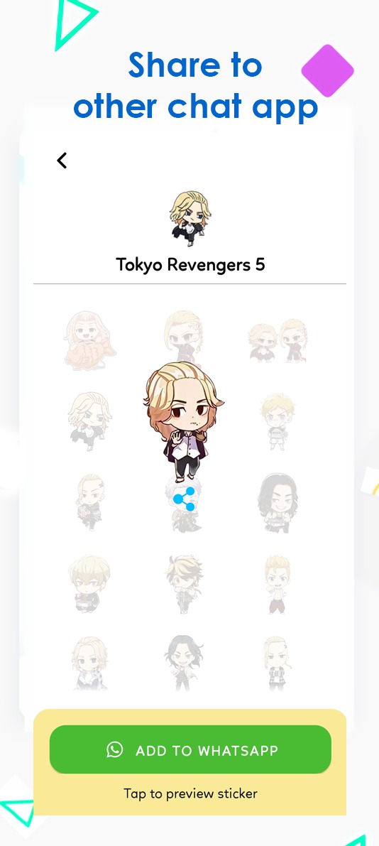 اسکرین شات 3 برنامه Tokyo Revengers Stickers