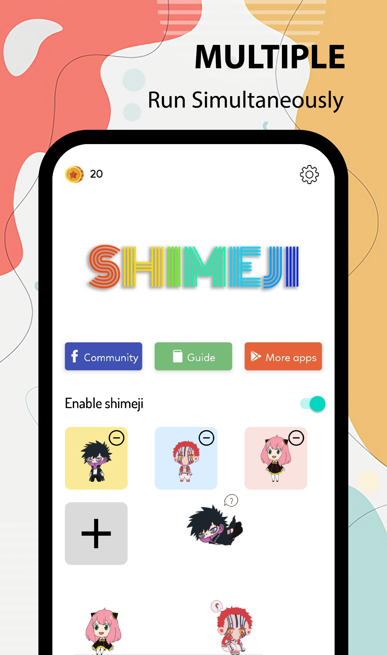 اسکرین شات 1 برنامه Shimeji - desktop pet