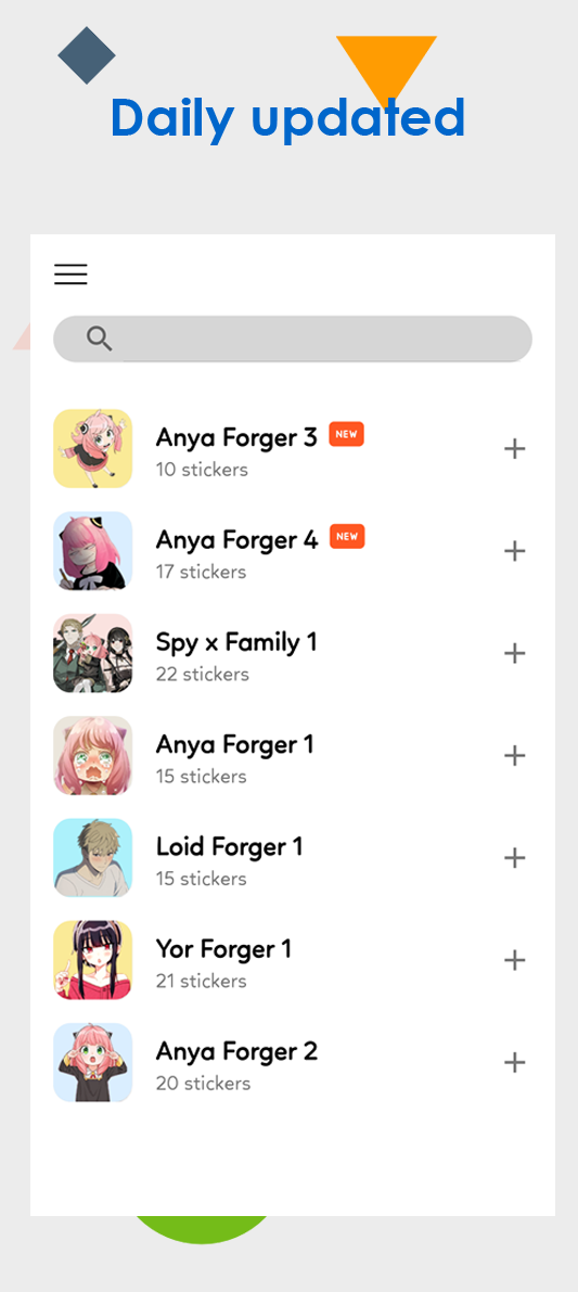 اسکرین شات 2 برنامه Spy x Family Stickers