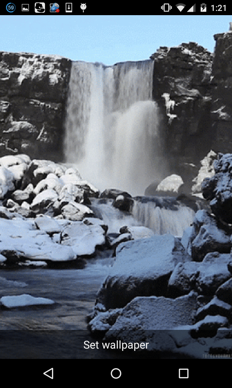 اسکرین شات 5 برنامه 10000 Waterfall Wallpaper