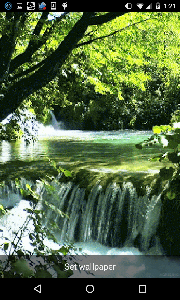 اسکرین شات 6 برنامه 10000 Waterfall Wallpaper