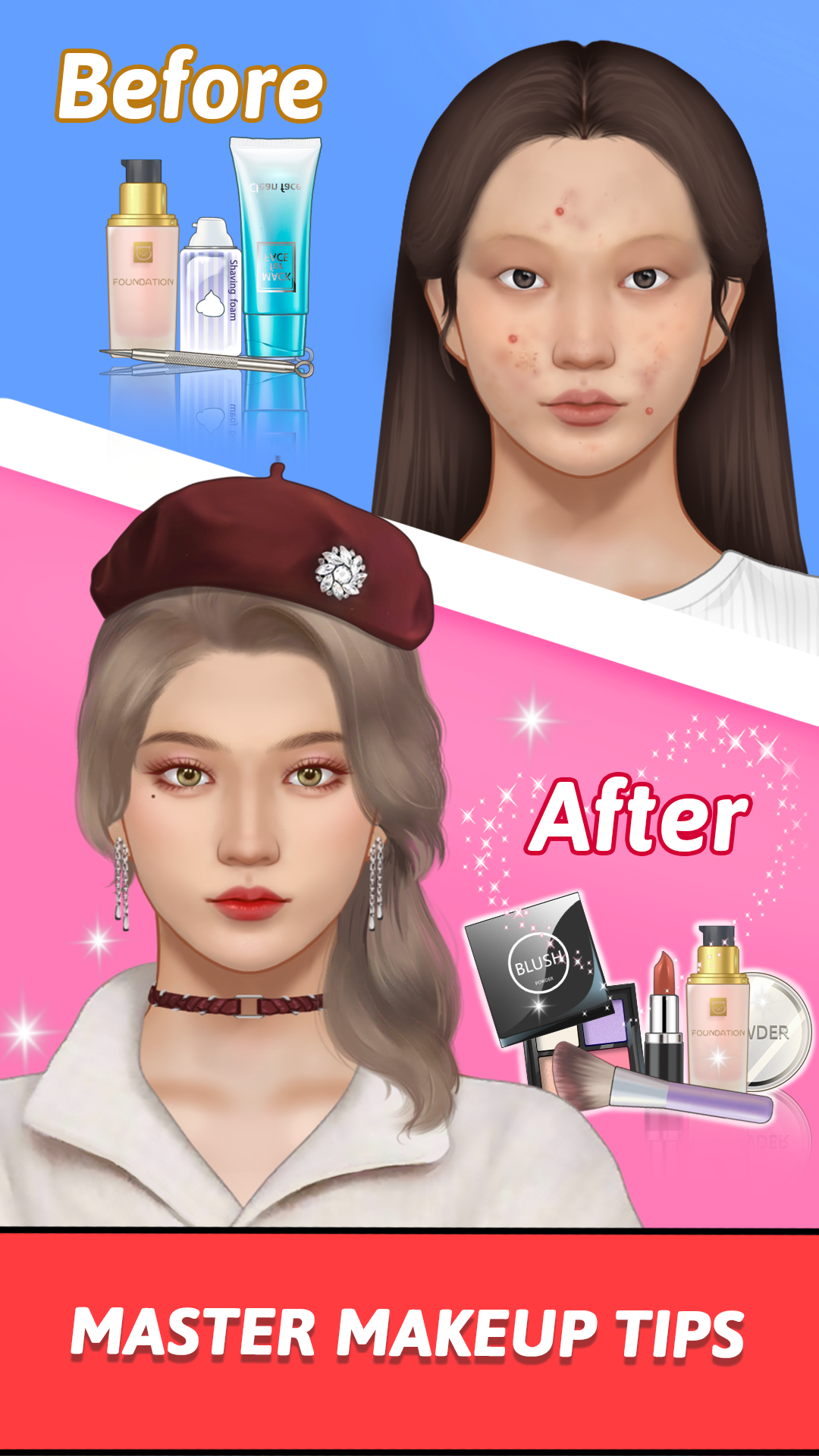 اسکرین شات 2 بازی Fashion Makeup Stylist