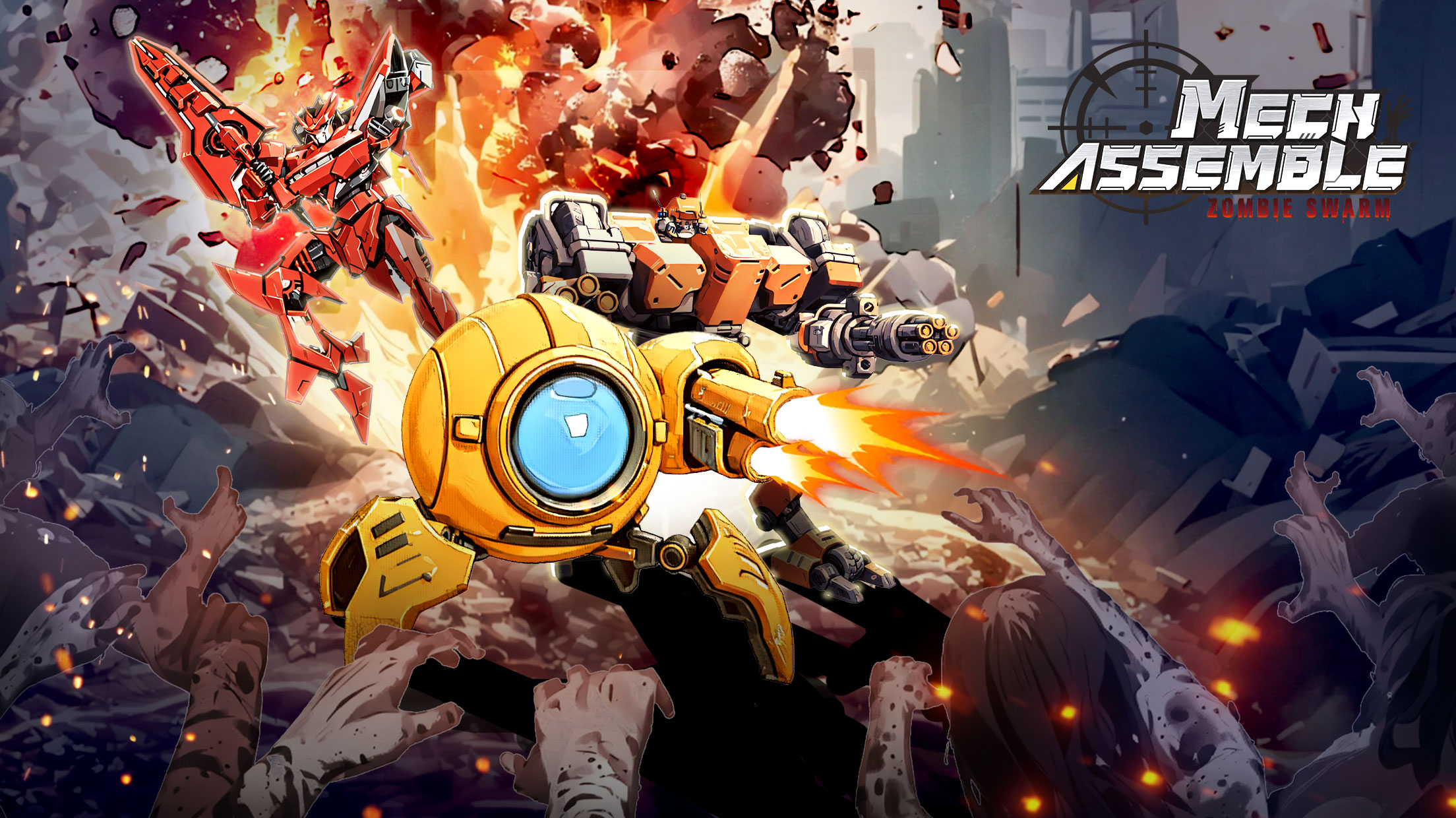 اسکرین شات 1 بازی Mech Assemble: Zombie Swarm