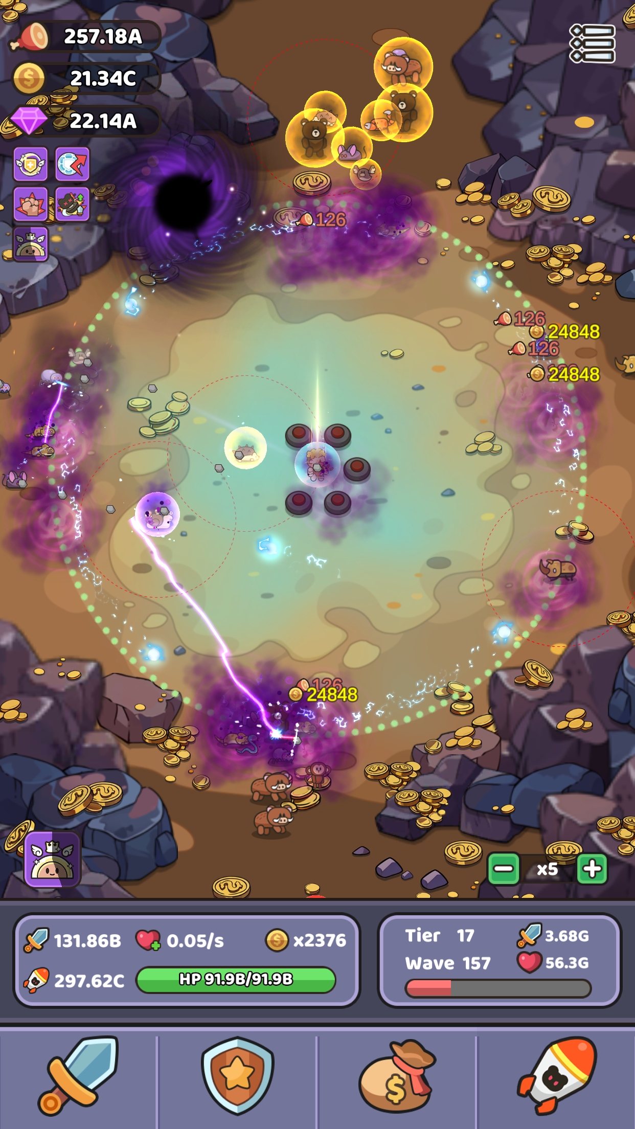 اسکرین شات 5 بازی Wild Survival - Idle Defense