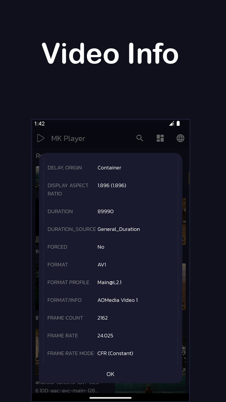 اسکرین شات 3 برنامه MK Player