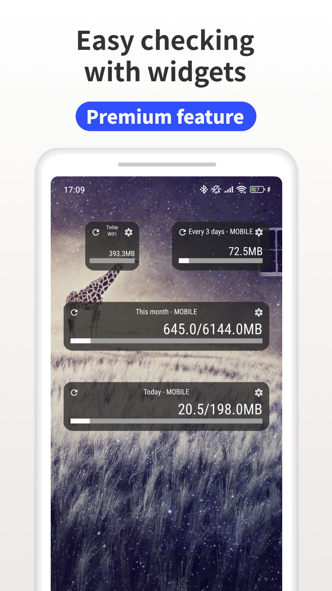 اسکرین شات 3 برنامه Data Usage Monitor