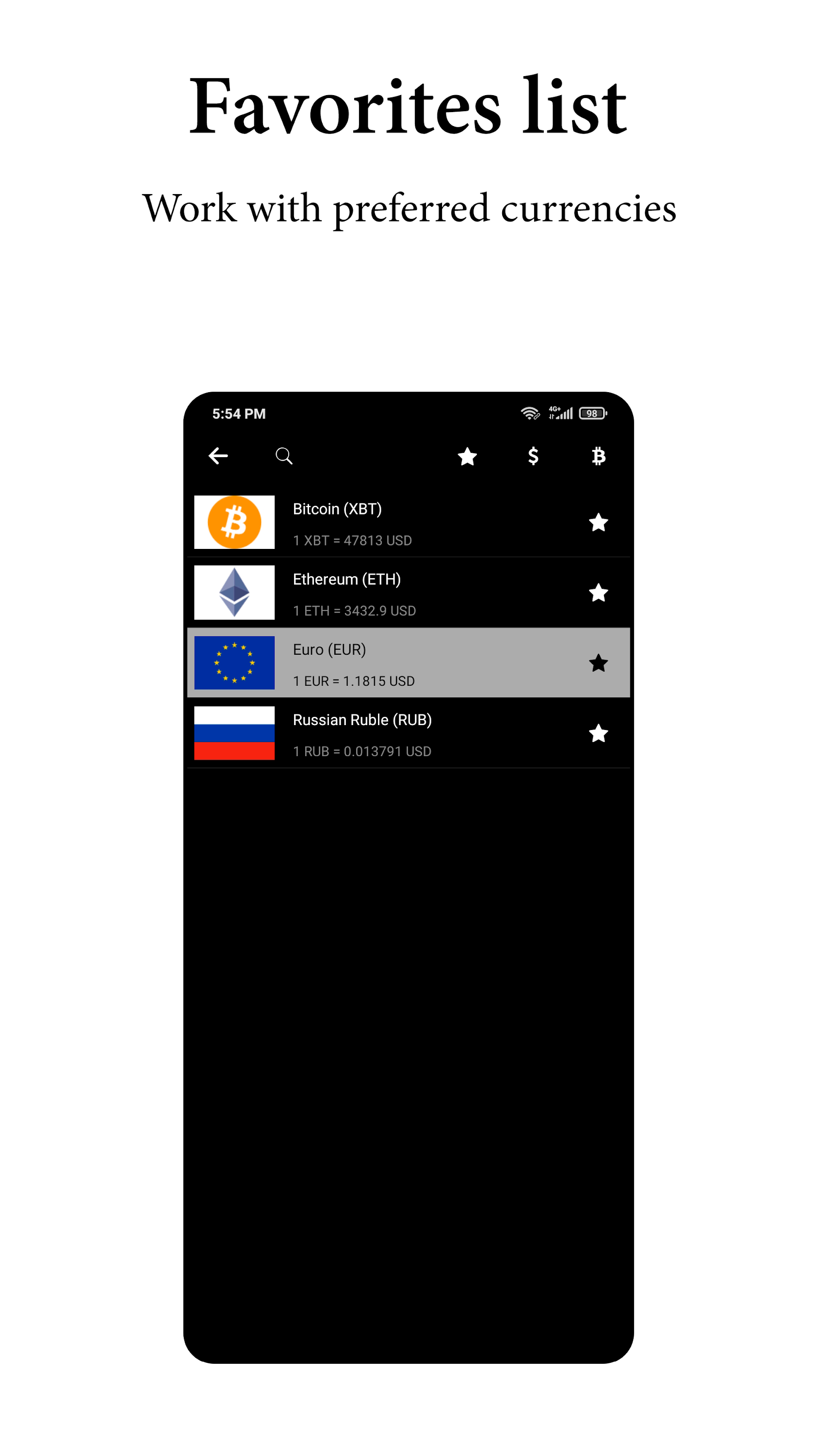 اسکرین شات 4 برنامه World Currency Converter 160+