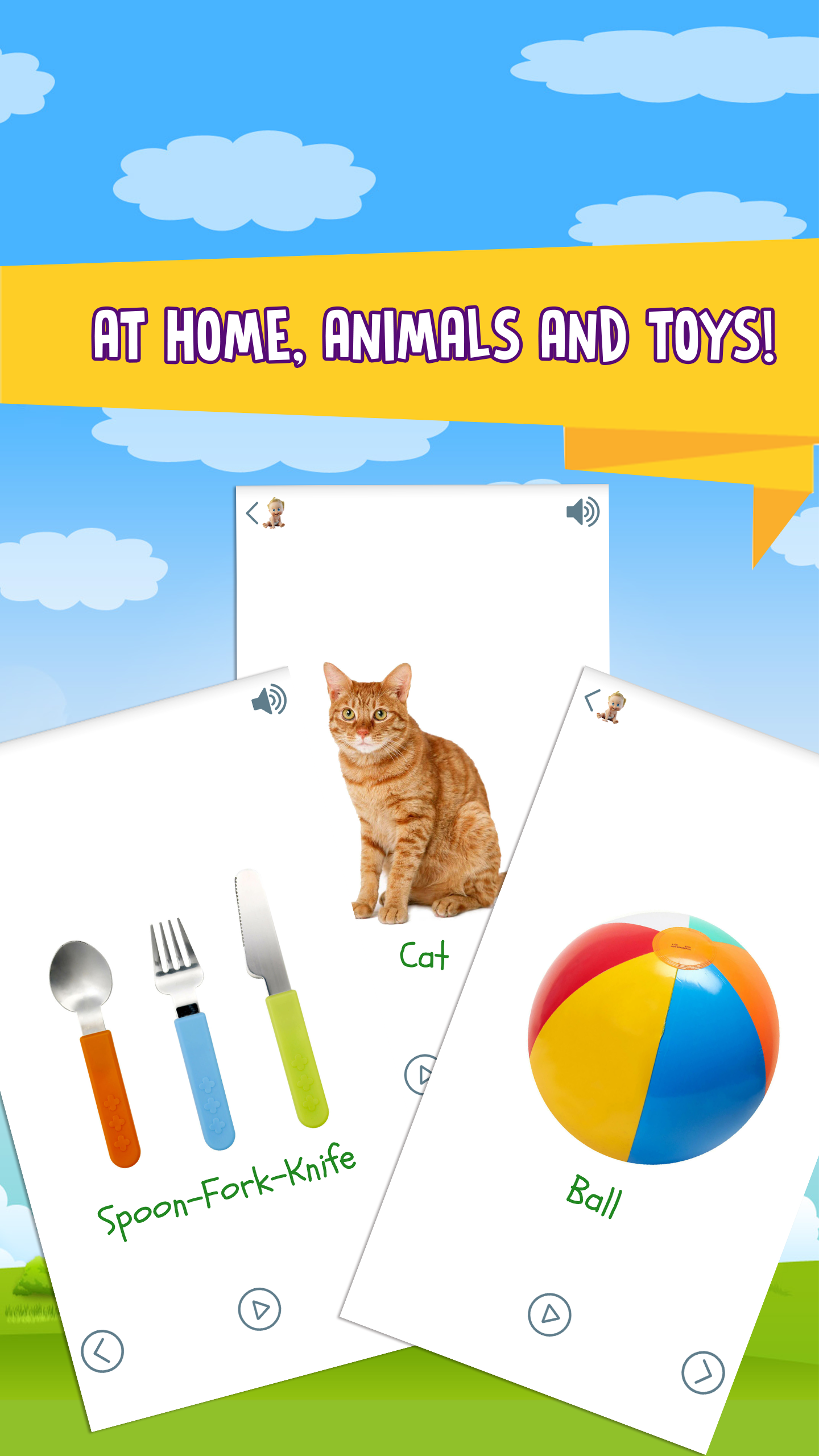 اسکرین شات 2 برنامه Baby Words: Flashcards