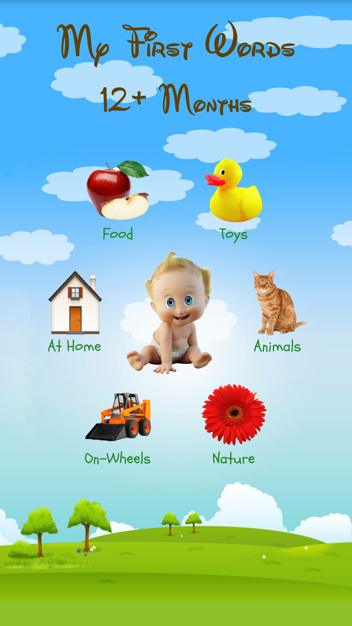 اسکرین شات 1 برنامه Baby Words: Flashcards
