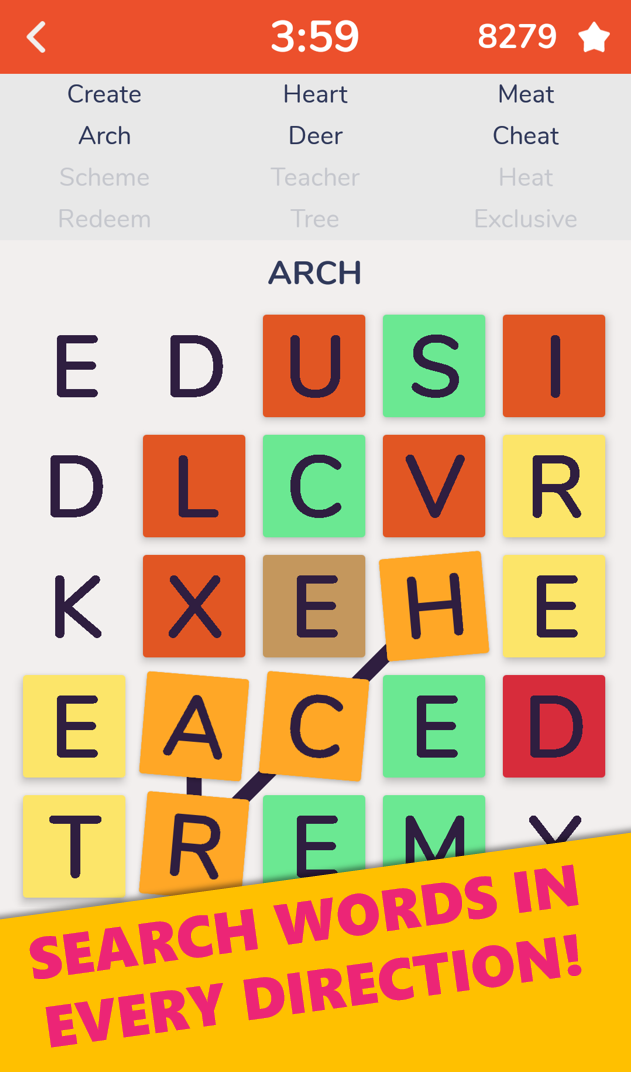اسکرین شات 2 بازی Word Find : Hidden Words