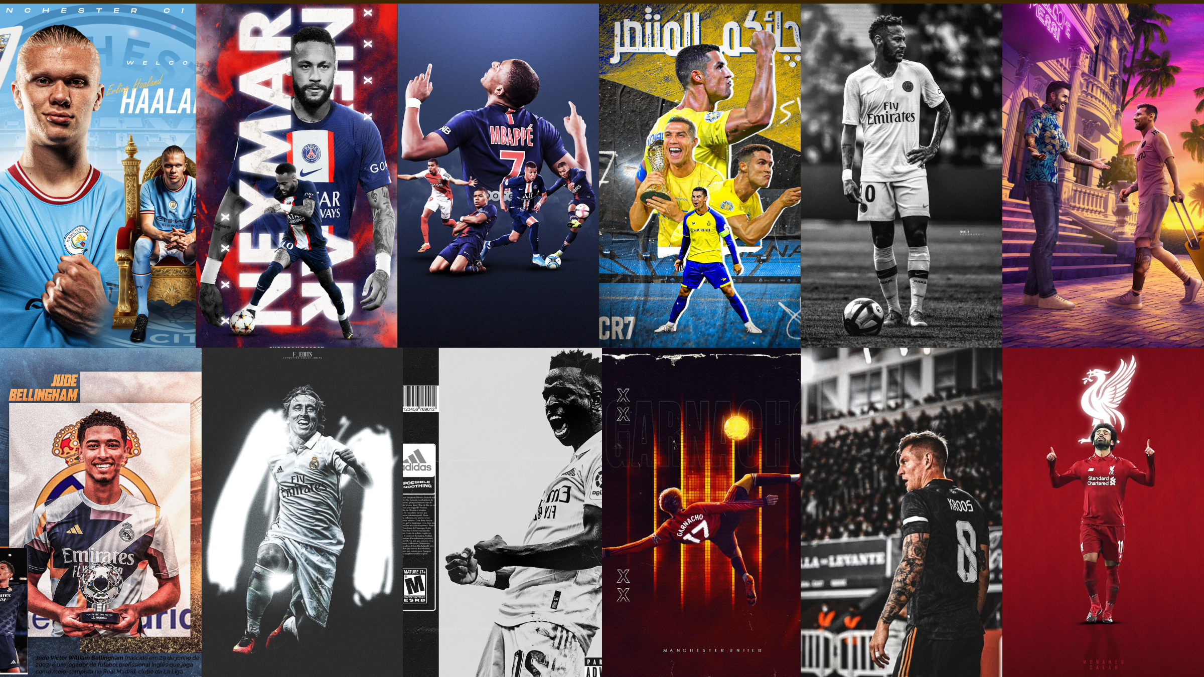 اسکرین شات 2 برنامه Football Wallpaper - GOATs