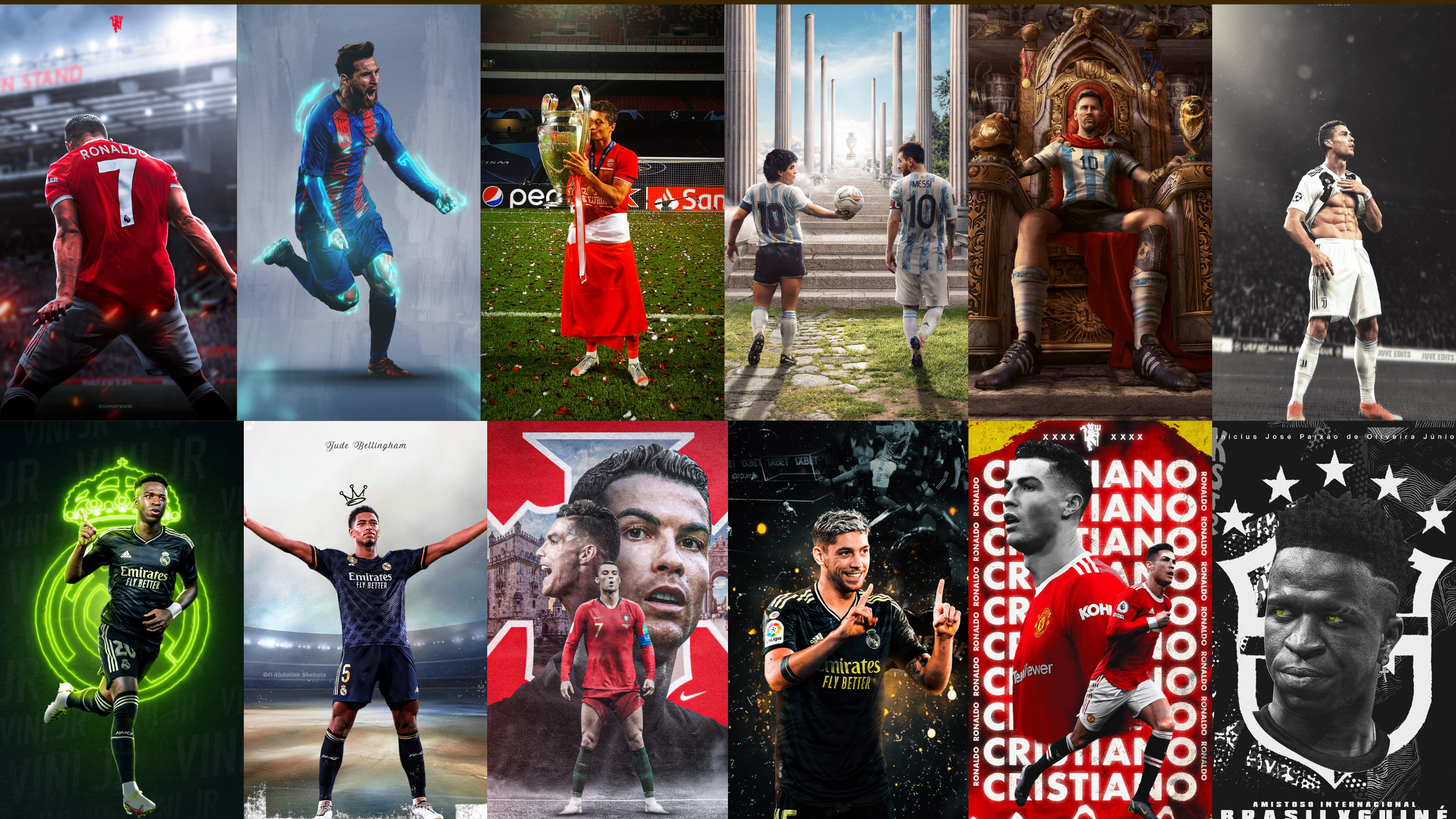 اسکرین شات 1 برنامه Football Wallpaper - GOATs