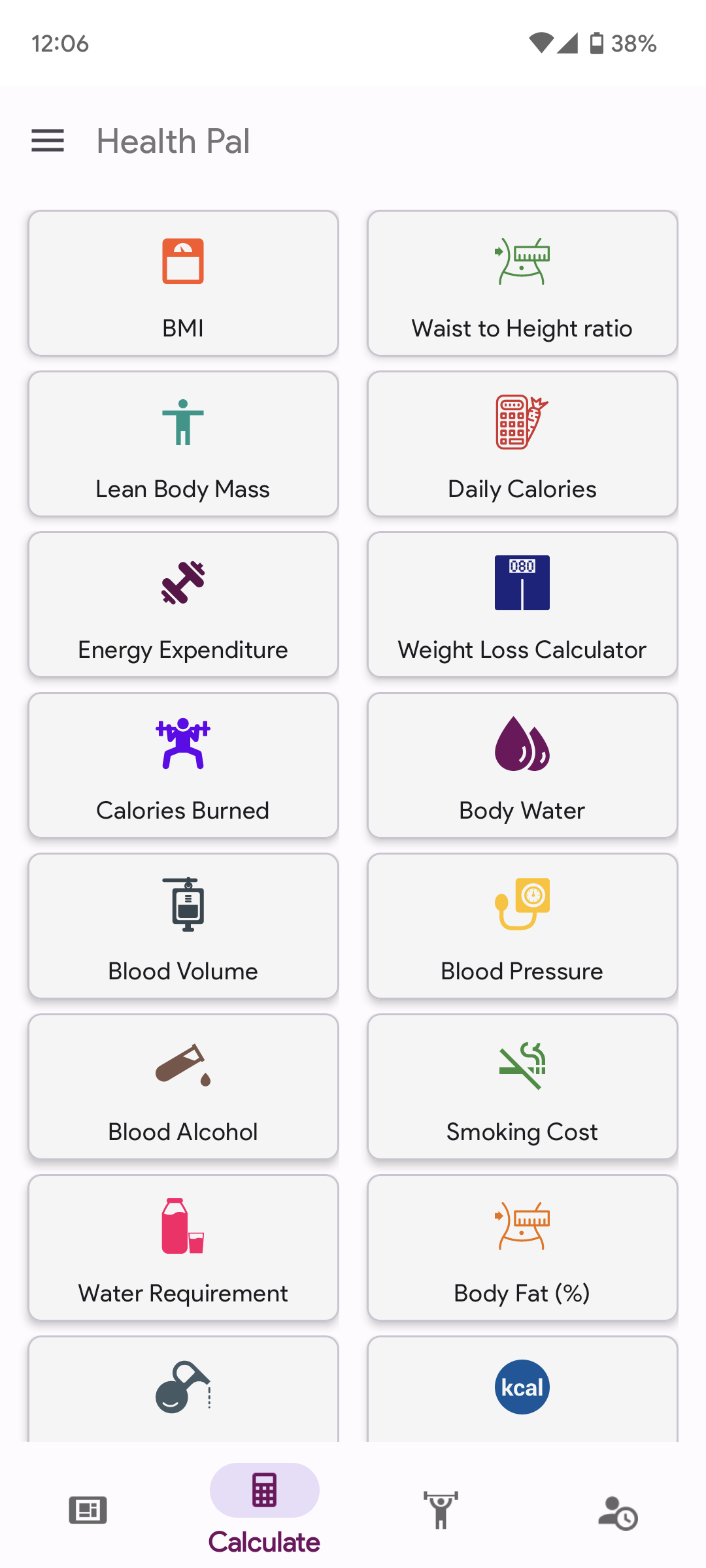 اسکرین شات 2 برنامه Health Pal - Fitness Manager