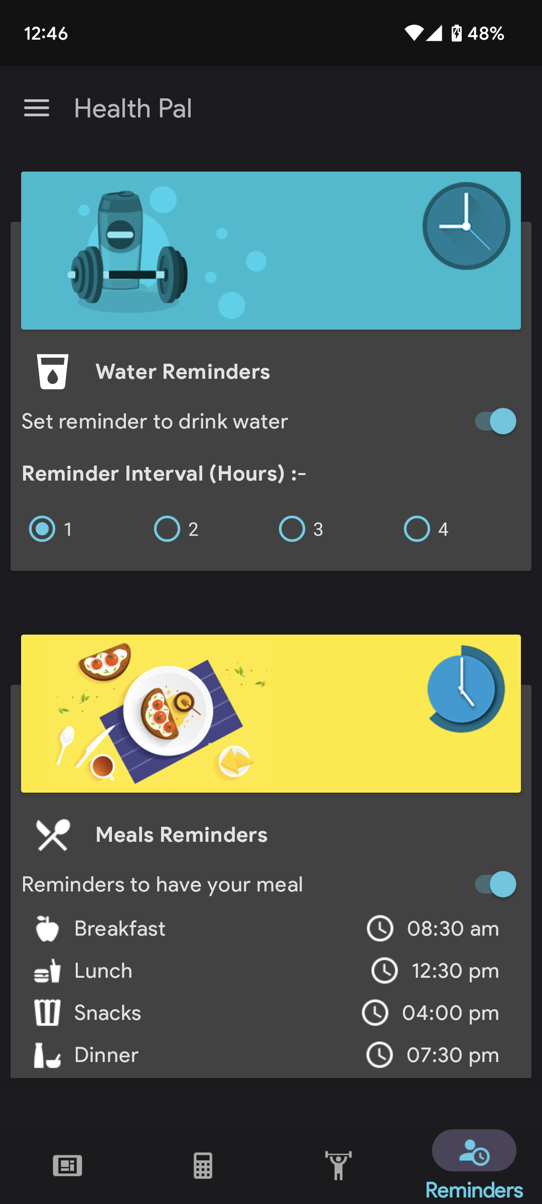 اسکرین شات 4 برنامه Health Pal - Fitness Manager