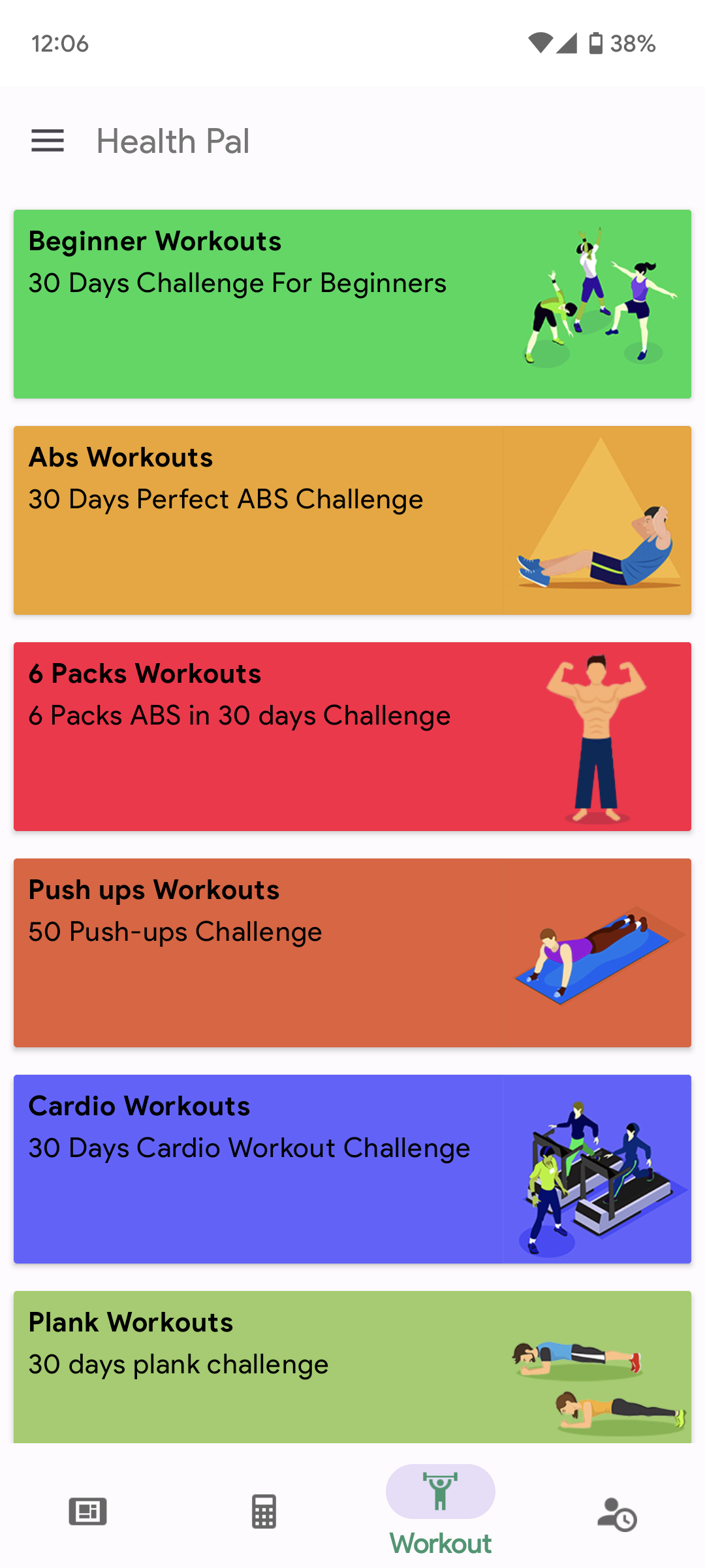 اسکرین شات 3 برنامه Health Pal - Fitness Manager