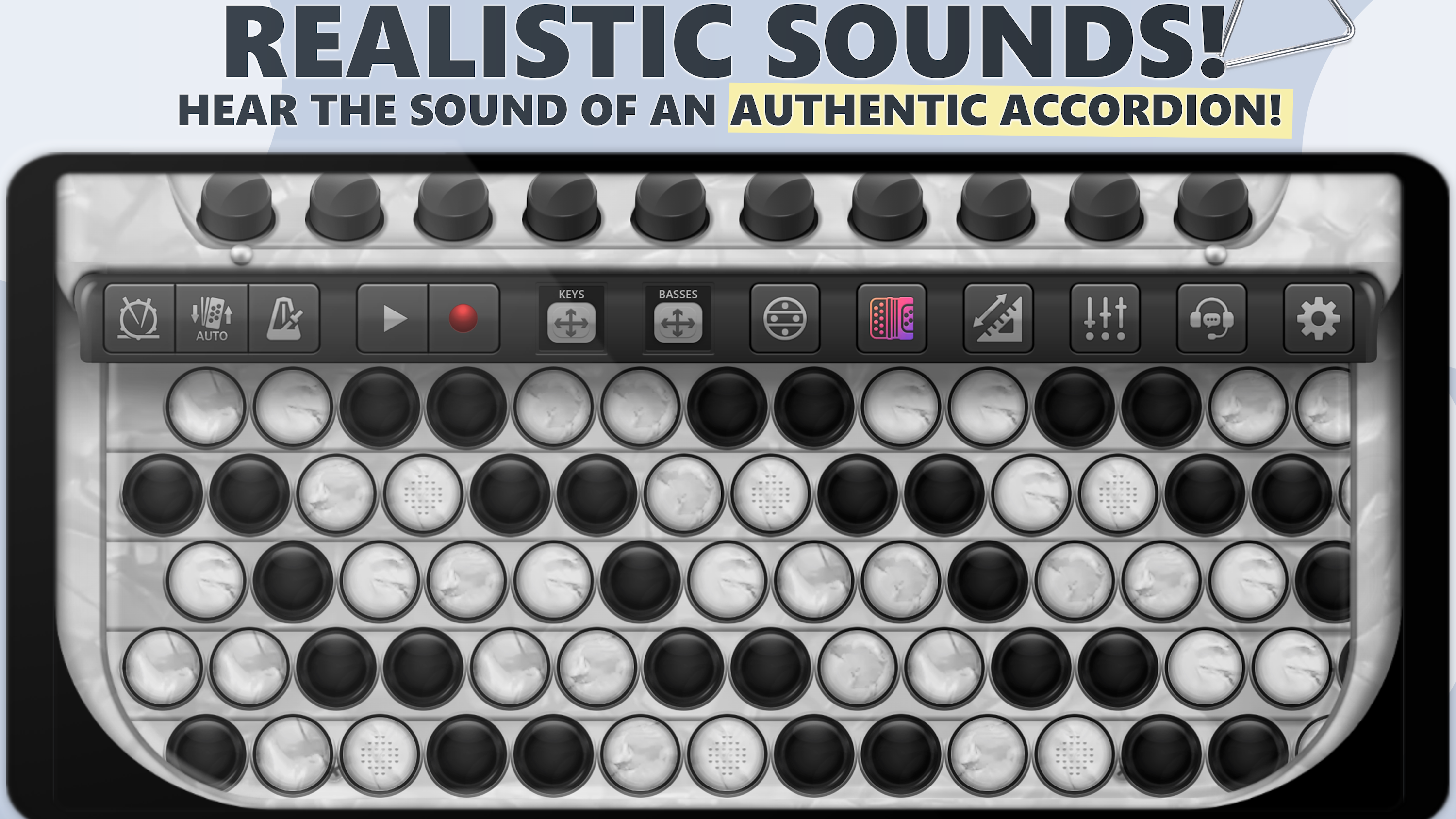 اسکرین شات 1 بازی Accordion Chromatic Cassoto