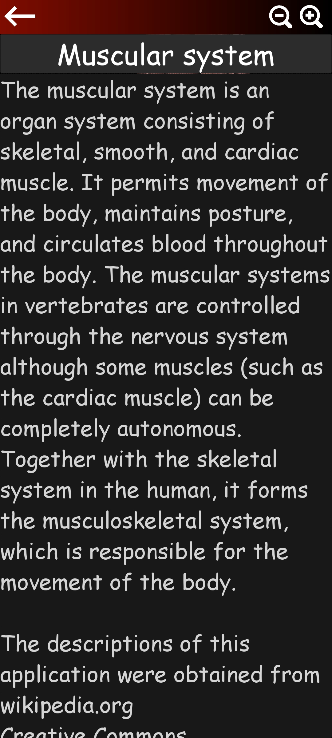 اسکرین شات 5 برنامه Muscular System 3D (anatomy)