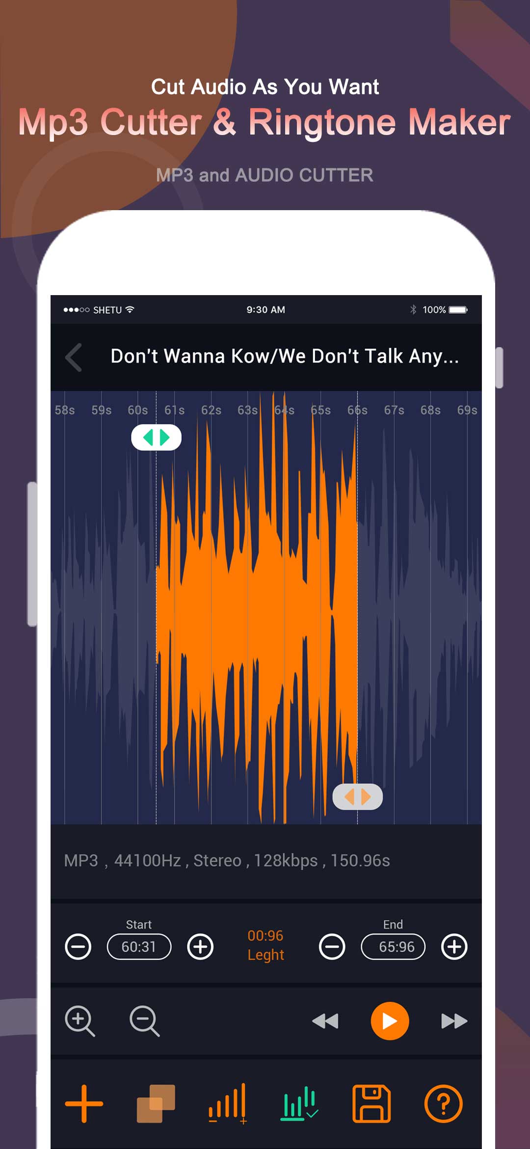 اسکرین شات 2 برنامه Ringtone Maker-Audio Cutter