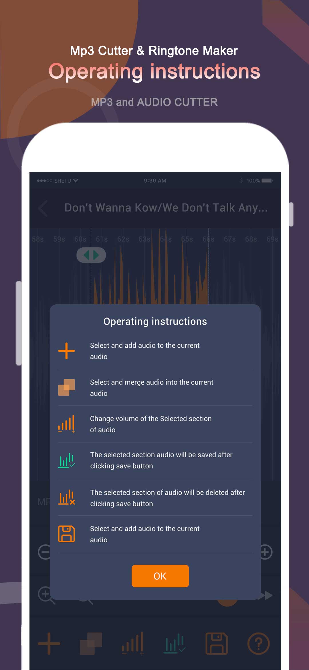 اسکرین شات 4 برنامه Ringtone Maker-Audio Cutter